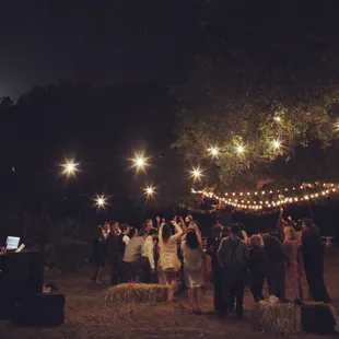 MERRY WEDDINGS : Daniel &amp; Lauren dancing with their guests under the moonlight. Kansas City, MO Wedding DJ &amp; Wedding MC