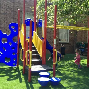 K-3 play structure. (during open house)