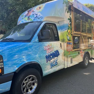 They learned about Hawaii on Luau Day for end of the summer celebration and we had Kona Ice!