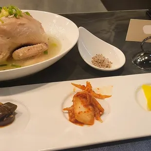 Ginseng Chicken Soup with a whole cornish hen for each person!