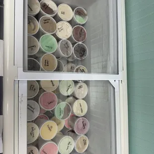 To Go frozen yogurt variety of flavors