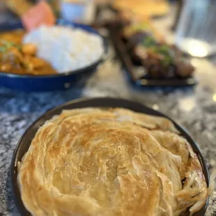 a plate of food on a table