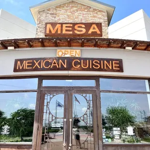 Front of the restaurant