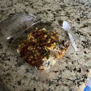 Nasty COLD burrito bowl $12 dollars and they barely put a teaspoon of rice and beans!!!!