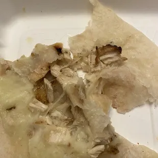 No pico on my chicken quesadilla