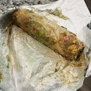 A terribly made burrito