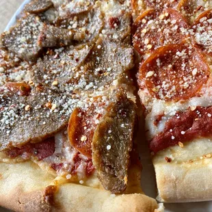 Pretty decent for a reheat slice does the job.