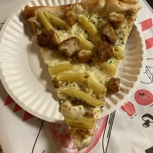 Chicken Penne Alfredo Pizza