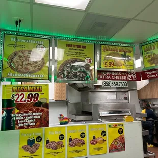 the inside of a restaurant