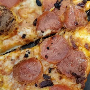 Bacon so burnt it only tastes of charcoal.