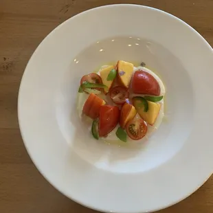 Tomato and Peach Salad