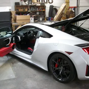 Acura NSX front and rear radar detector