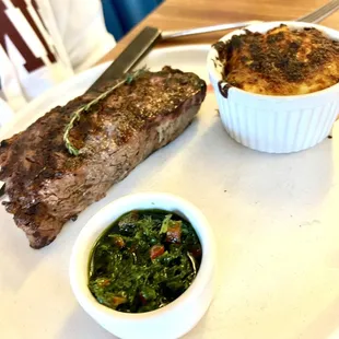 Our son loved the size and preparation of his steak!