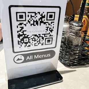 QR code for menu April 2023