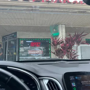 Bird in front of the store :)