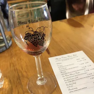 a glass of wine