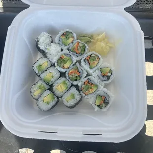 Avocado Roll And Vegetable Roll