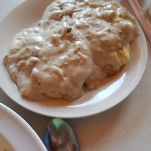 The biscuits and gravy, as an extra side
