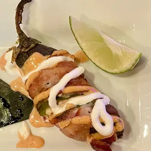 Stuffed jalapeño appetizer