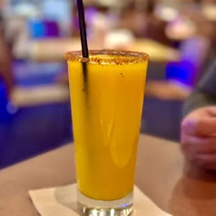 a glass of orange juice