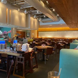 the dining area