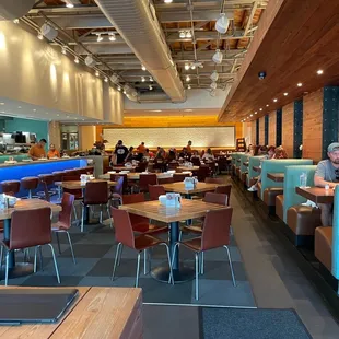 Inside restaurant