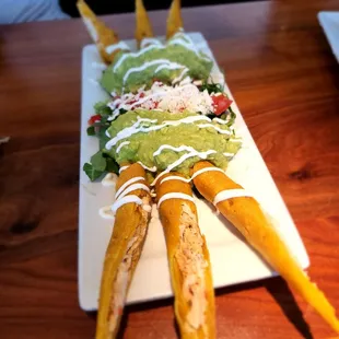 Guac was a perfect compliment to these crispy flautas. It was like getting 2 appetizers in one!