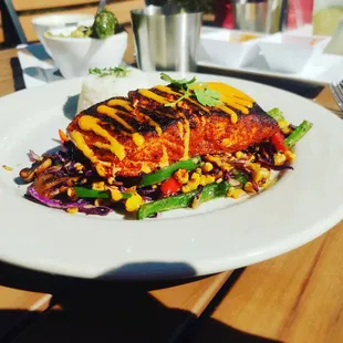 The salmon was perfection