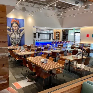 the dining area