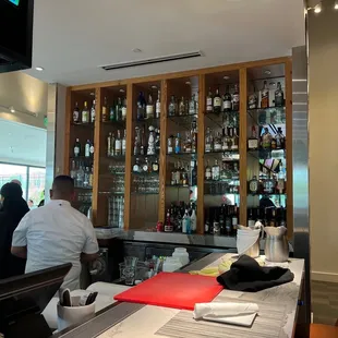 a man sitting at the bar