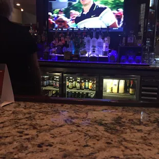 TV over bar