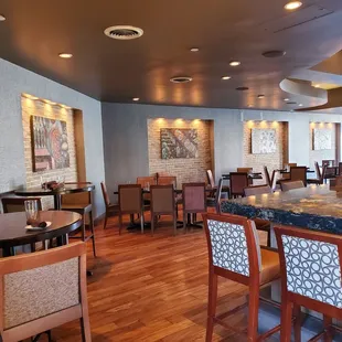 The view from my table in the bar area