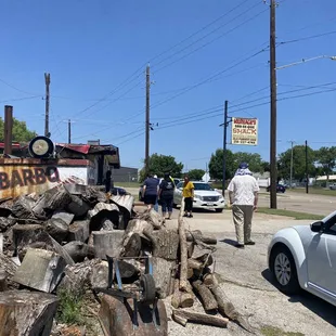 wood pile out front!