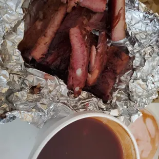 Order of ribs mild sauce