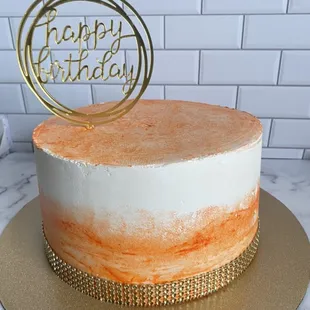 Simple Watercolor Cake