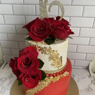 Sweet 16 Birthday Cake