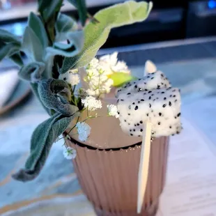 Gazoz. Artfully presented, Almost like a floral negroni. Delicious. $17 + tax/auto 20% tip so 22 ish