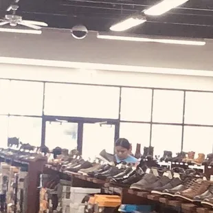 Unmasked fellow shoppers