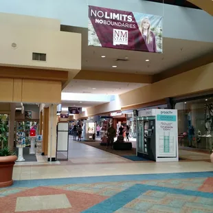 Inside the mall.