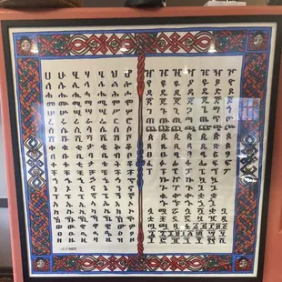 Amharic Alphabet