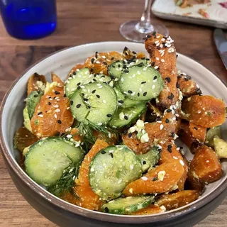 ROASTED CARROT AND CUCUMBER