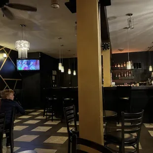 people sitting at the bar