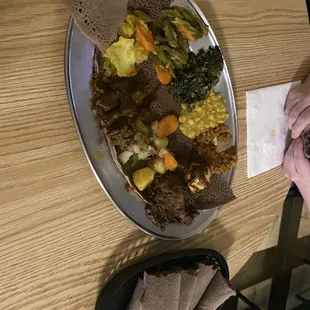 Veggie and meat combos