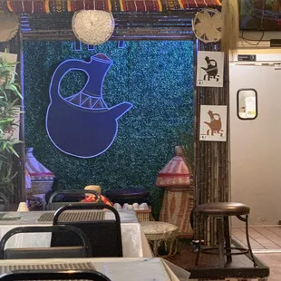 the interior of the restaurant