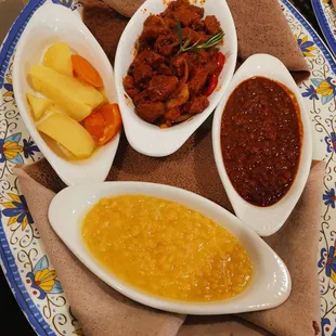 Awaze Beef Tibs &amp; Veggie Combo