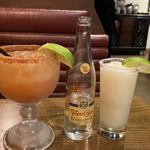 Classic margarita and michelada