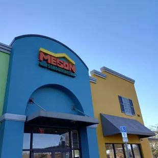 Front store and has drive thru window