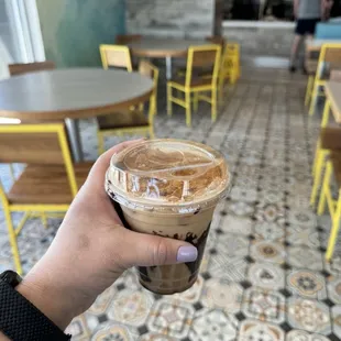 Iced mocha coffee