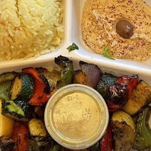 Veggie Skewers plate