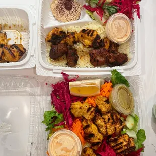 Kofte and Chicken Kebab Plate